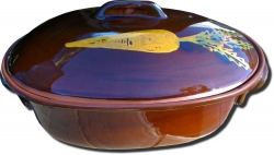 Oválný zapékací hrnec.