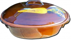 Oválný zapékací hrnec.
